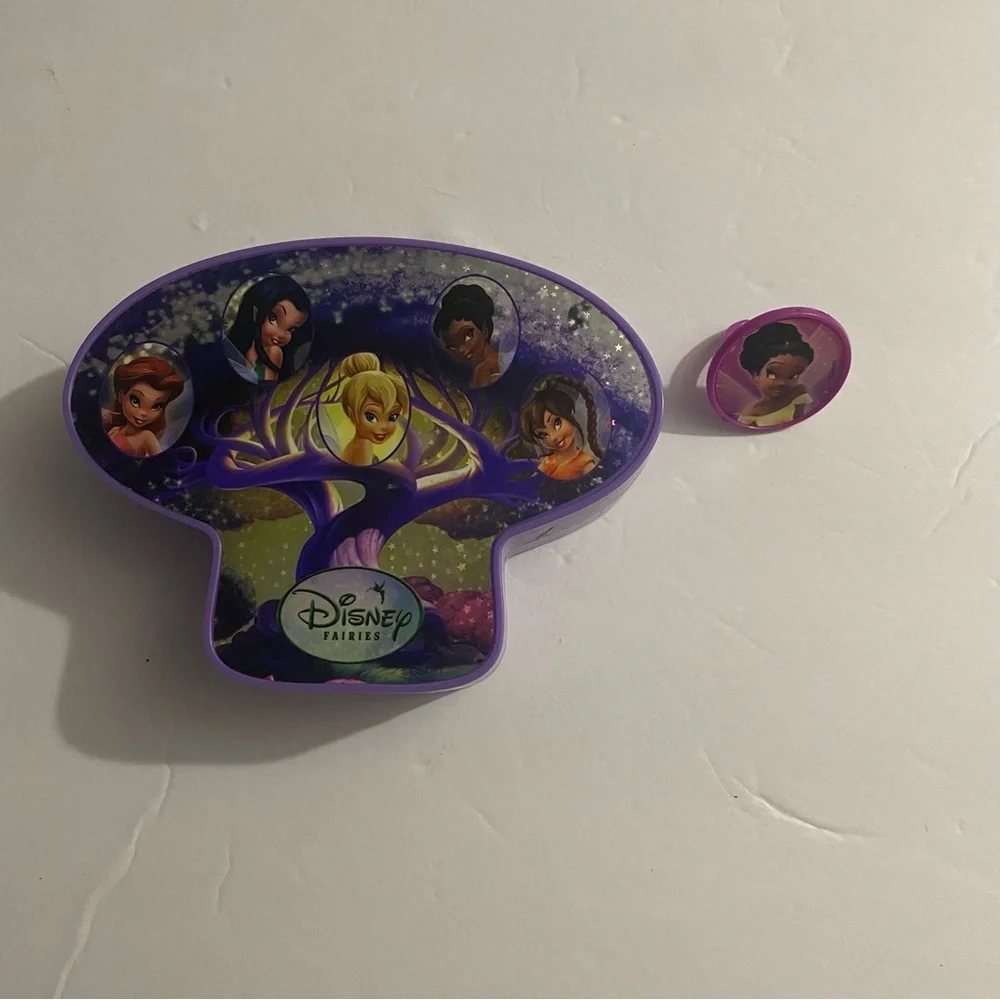 Disney Fairies Purple Tinker Bell Case and Kids Ring